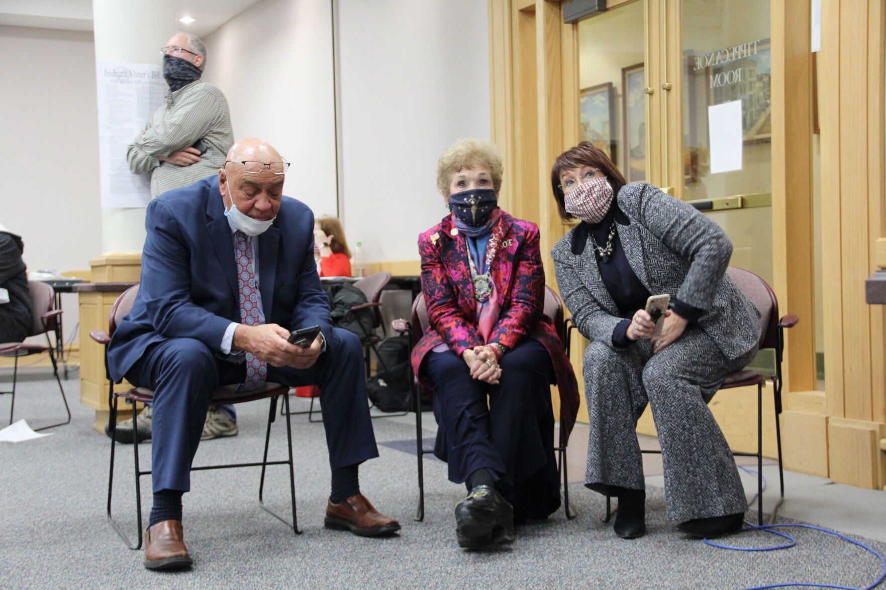 11/3/20 Election Night, John Basham, Sheila Klinker